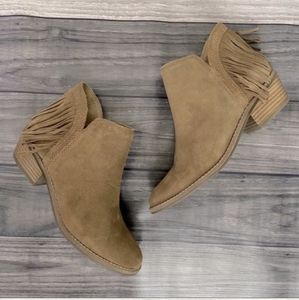 NWT Lucky Brand Fringe Bootie